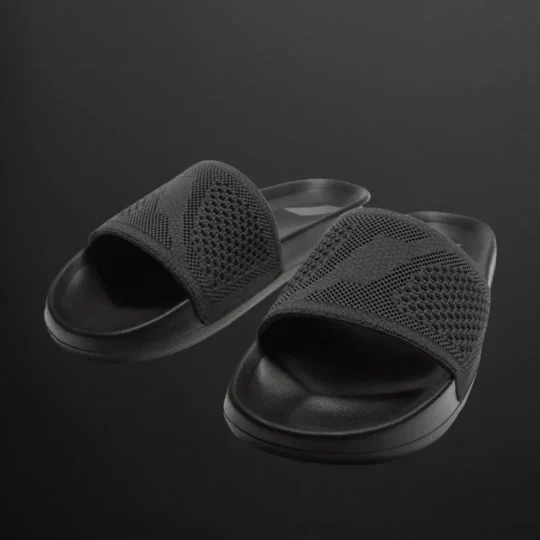 BLACK SOFT POOL SLIDERS